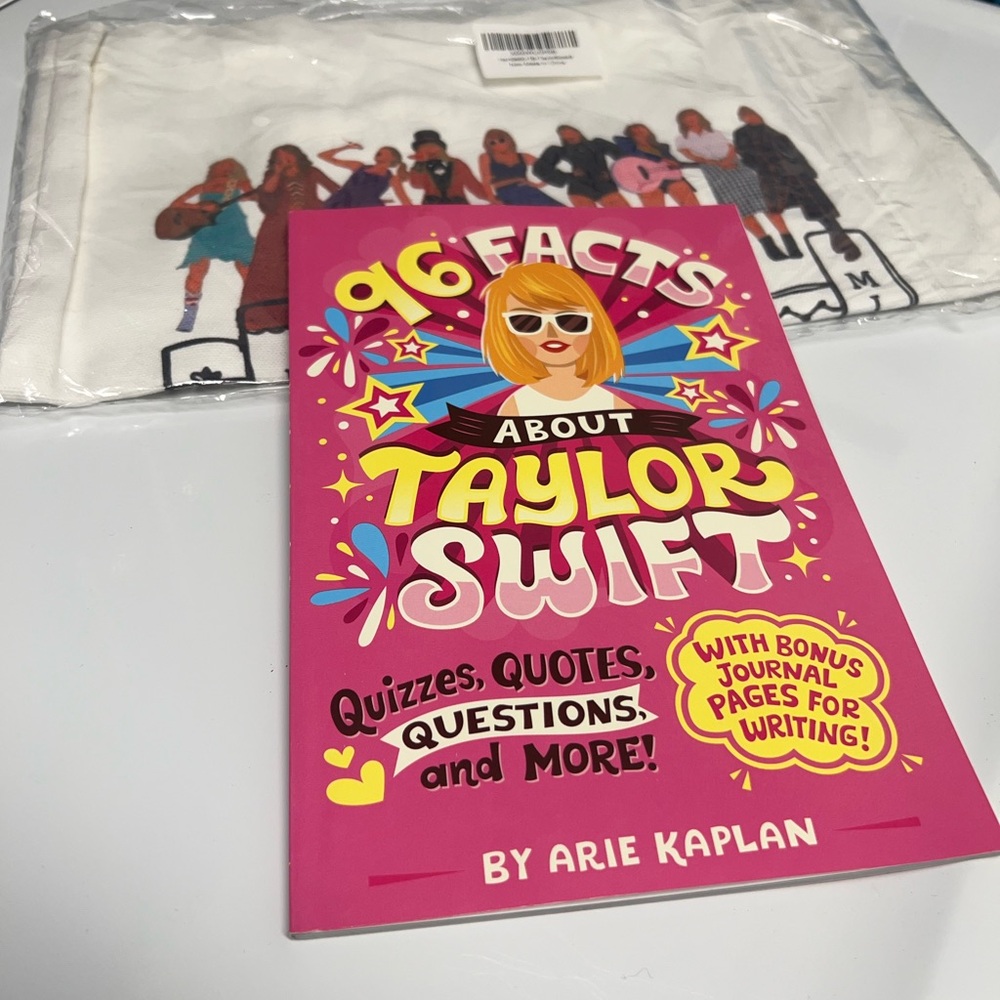 96 Facts About Taylor Swift Book and Tote Bag
